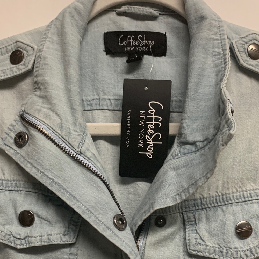 CoffeeShop Sky Blue Denim Jacket
